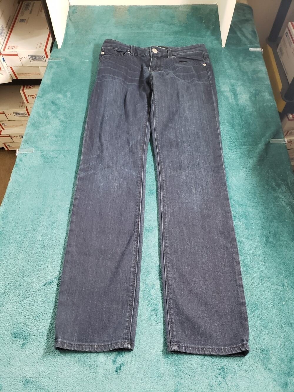 Express Jeans Size 4 Women Blue Denim Stretch Pants Stella Low Rise Jegging